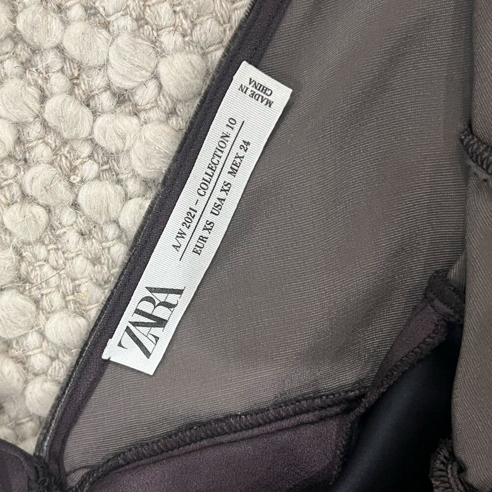 ZARA Studio AW21 Patchwork Velvet & Satin Slip Dress — Maxi, Spaghetti Straps, O - Picture 2 of 8